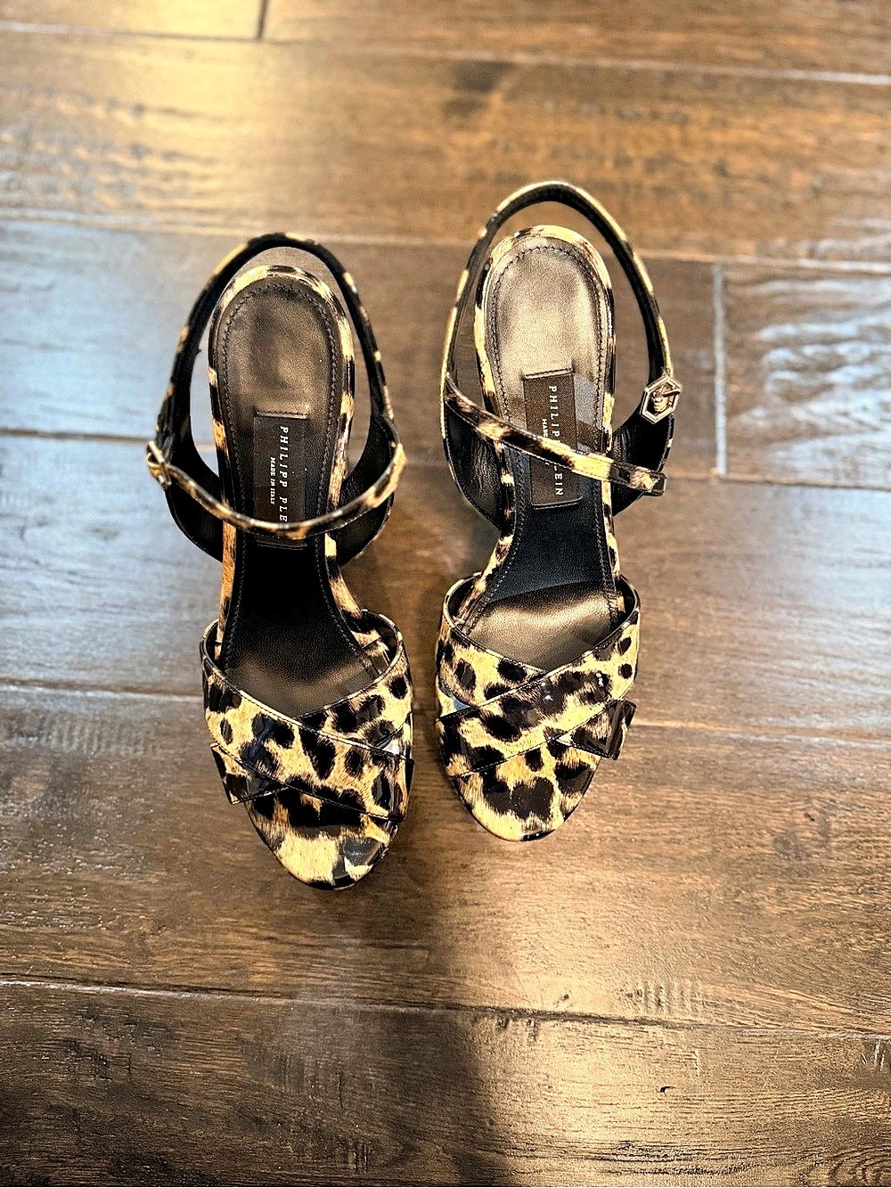 Leopard Platform Heels - Picture 2 of 3